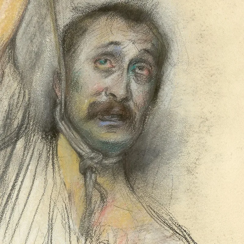 Selbstporträt Mit Seil Um Den Hals Lovis Corinth