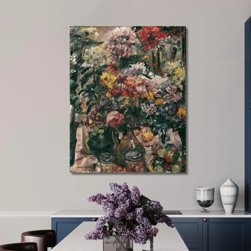 Stillleben Mit Chrysanthemen Und Amaryllis Lovis Corinth