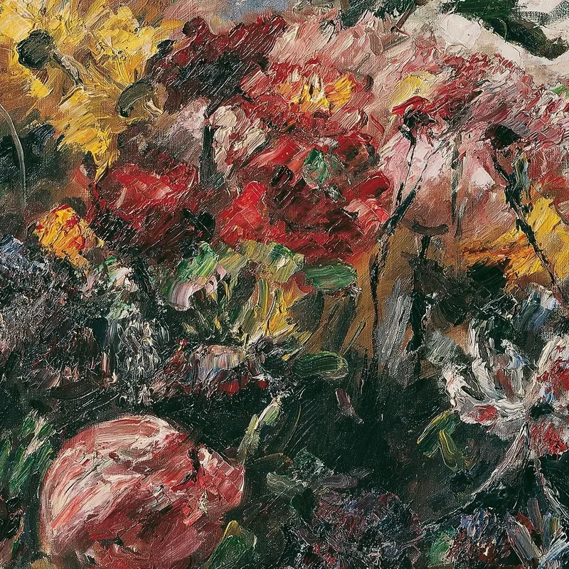 Stillleben Mit Chrysanthemen Und Amaryllis Lovis Corinth