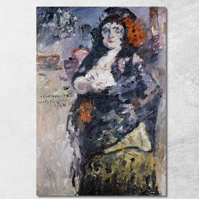 Carmencita' Ritratto Di Charlotte Berend-Corinth In Abito Spagnolo Lovis Corinth quadro stampa su tela