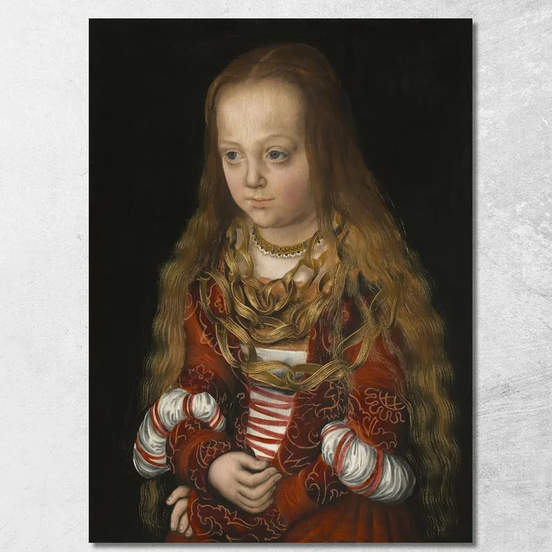 Une Princesse De Saxe Lucas Cranach the Elder tableau impression sur toile