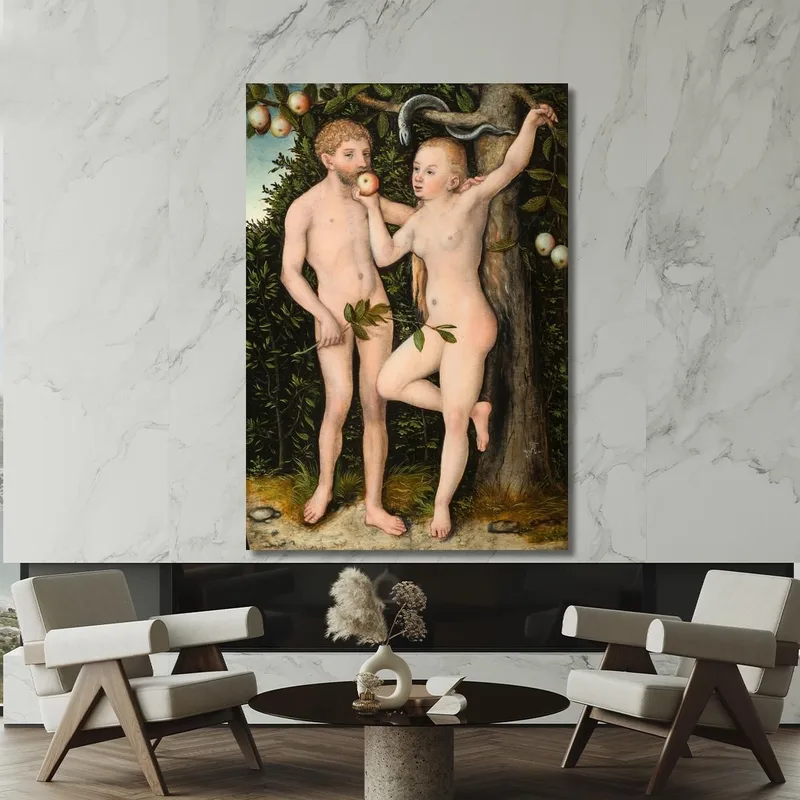 Adam Und Eva 2 Lucas Cranach the Elder