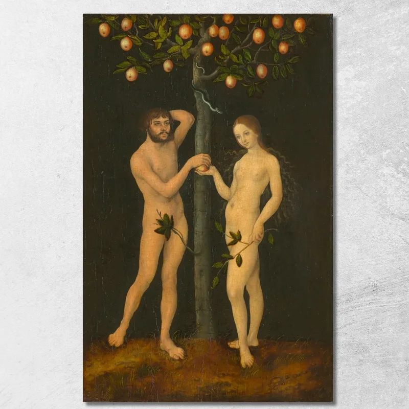Adam Et Ève 3 Lucas Cranach the Elder tableau impression sur toile