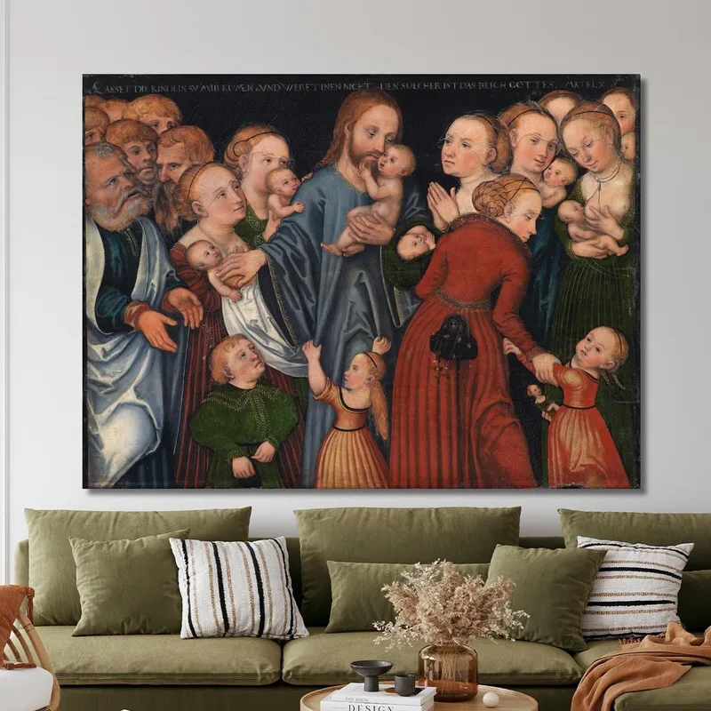 Le Christ Bénissant Les Enfants Lucas Cranach the Elder