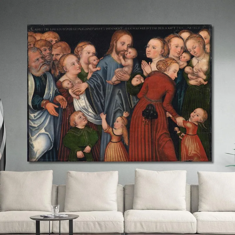 Le Christ Bénissant Les Enfants Lucas Cranach the Elder