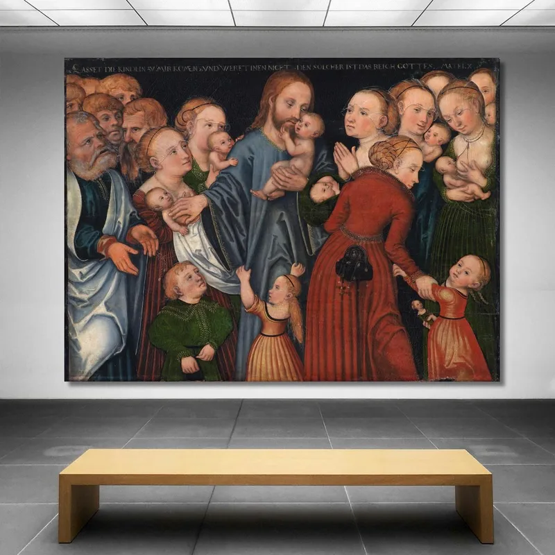 Le Christ Bénissant Les Enfants Lucas Cranach the Elder