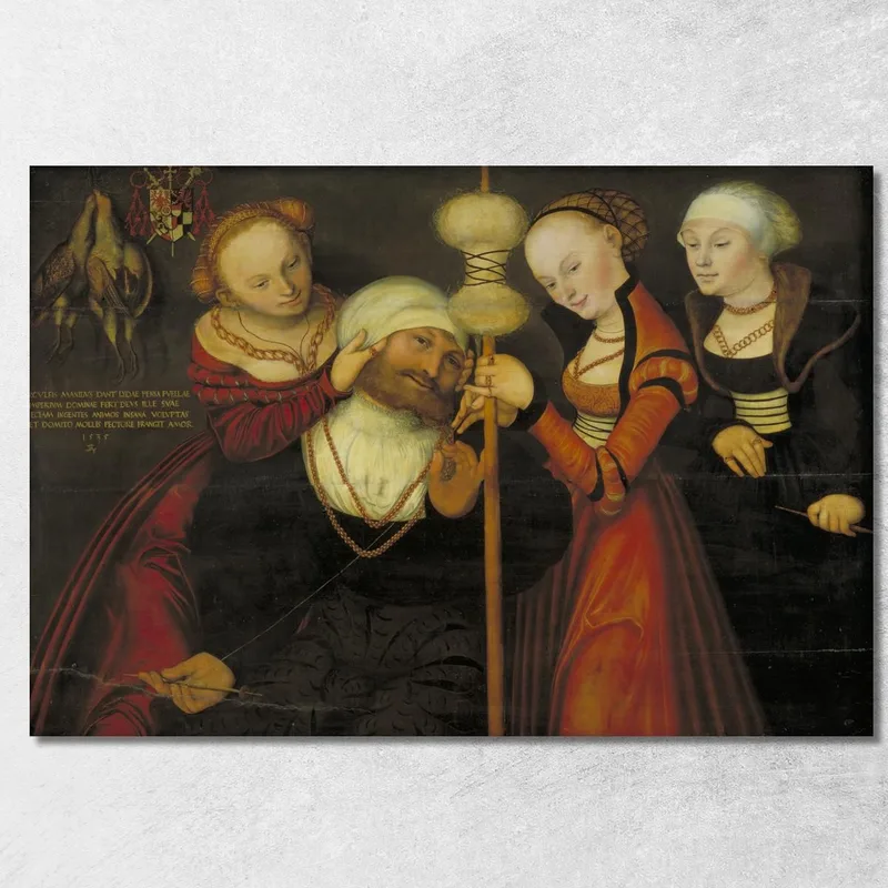 Hercule Avec Omphale Lucas Cranach the Elder tableau impression sur toile