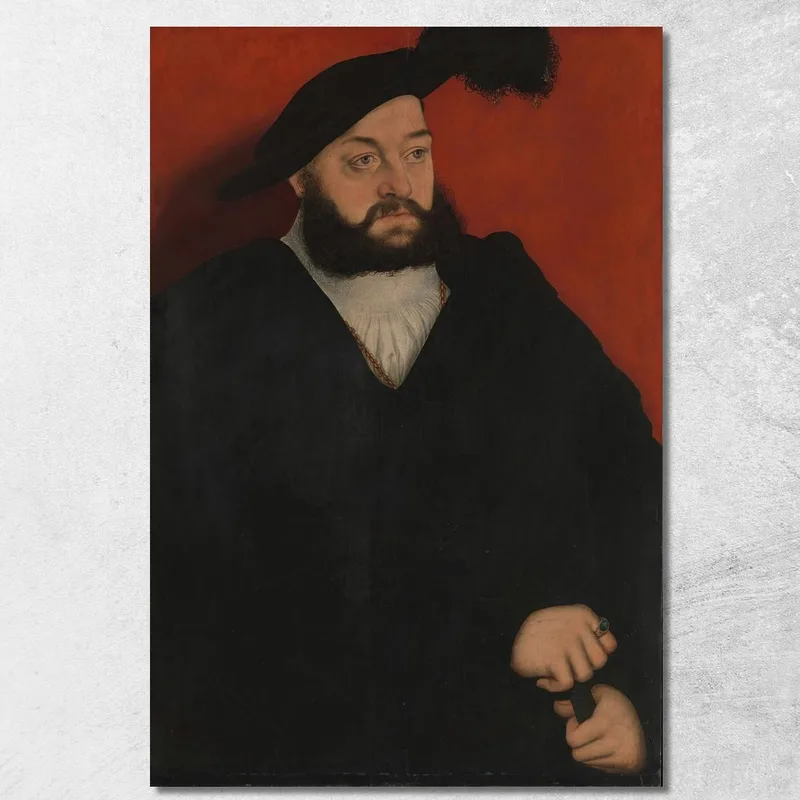 Jean 1498-1537, Duc De Saxe Lucas Cranach the Elder tableau impression sur toile
