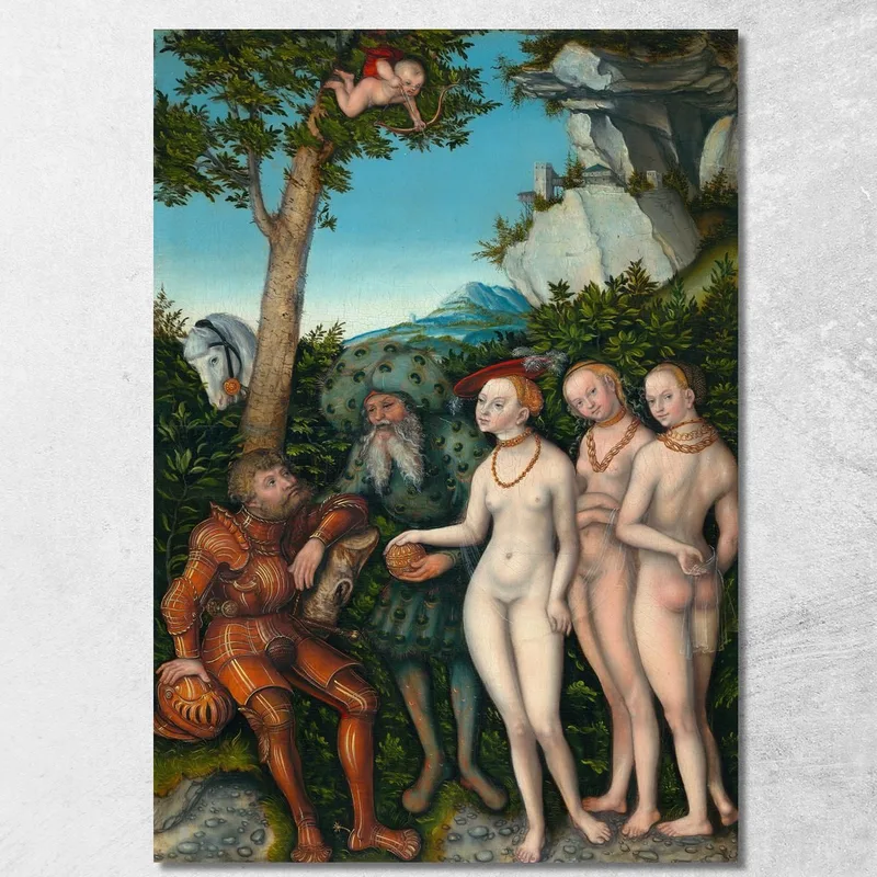 Le Jugement De Pâris Lucas Cranach the Elder tableau impression sur toile