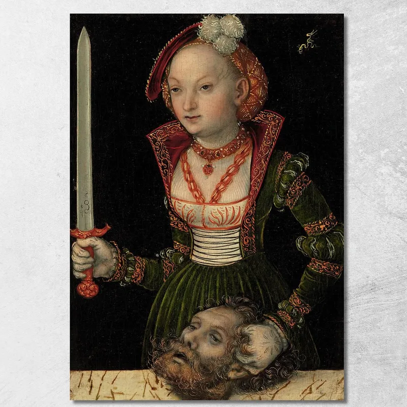 Judith Et Holopherne Lucas Cranach the Elder tableau impression sur toile