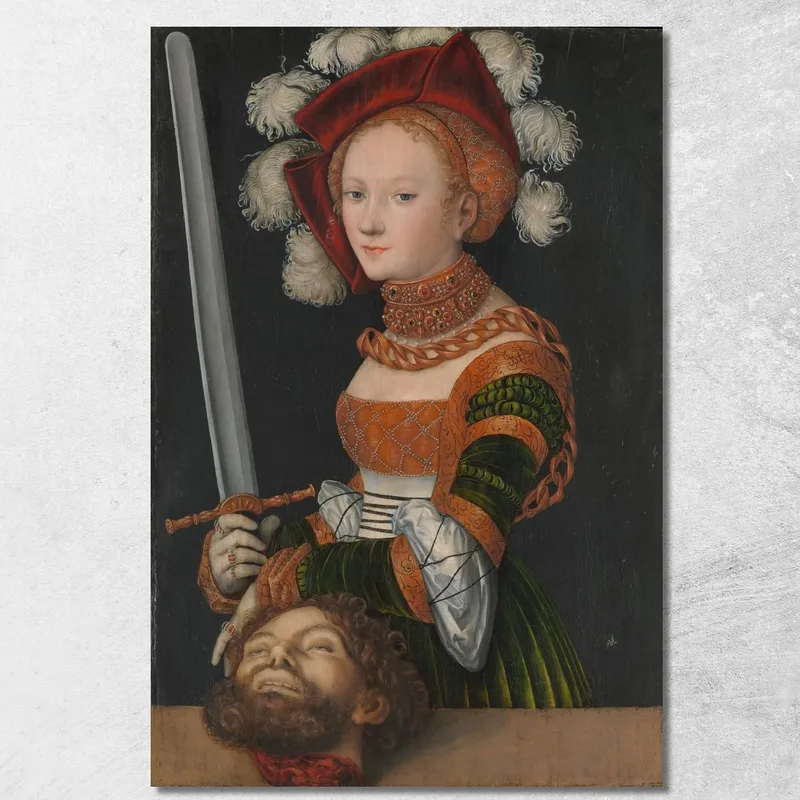 Judith Avec La Tête D'Holopherne Lucas Cranach the Elder tableau impression sur toile