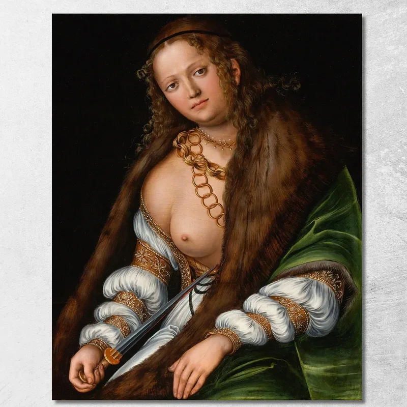 Lucrèce 2 Lucas Cranach the Elder tableau impression sur toile