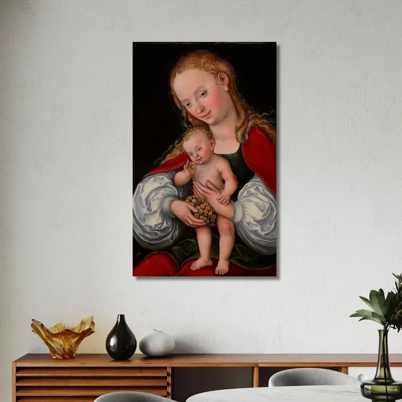 Madonna And Child With Grapes Lucas Cranach the Elder