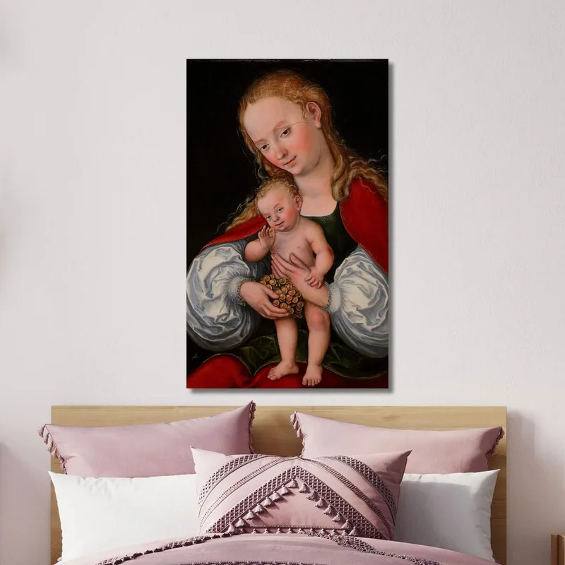 Madonna And Child With Grapes Lucas Cranach the Elder