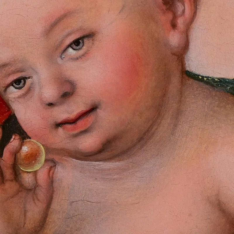 Madonna And Child With Grapes Lucas Cranach the Elder