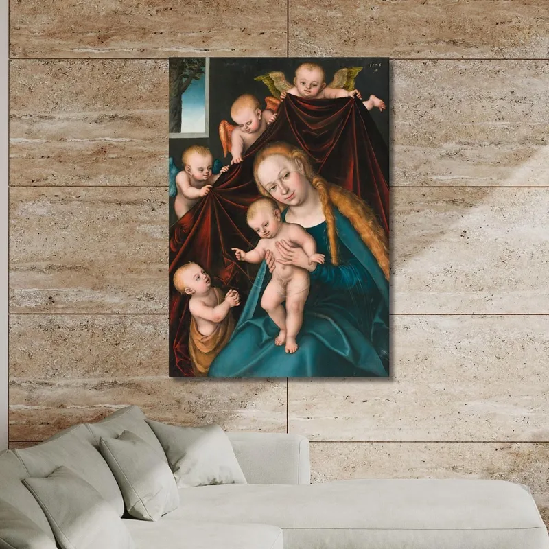 La Virgen Y El Niño Con El Joven San Juan Bautista Y Ángeles Lucas Cranach the Elder