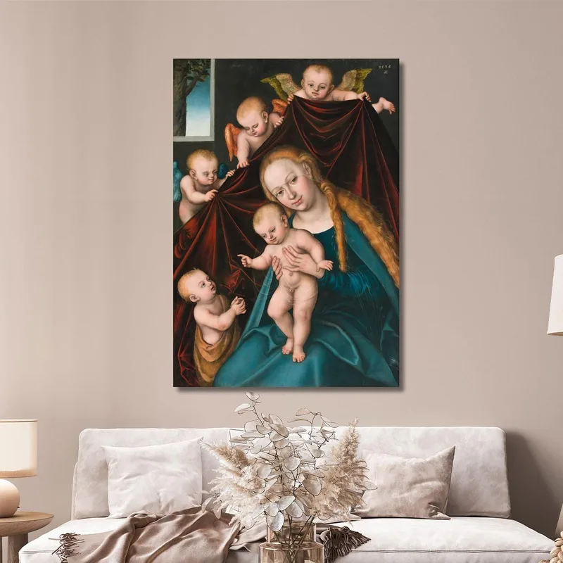 La Virgen Y El Niño Con El Joven San Juan Bautista Y Ángeles Lucas Cranach the Elder