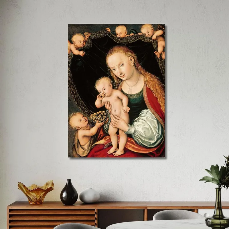 La Vierge À L'Enfant Avec Le Jeune Saint Jean-Baptiste Lucas Cranach the Elder