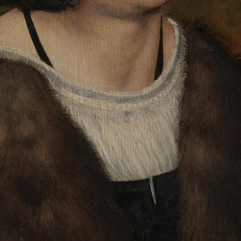 Porträt Eines Mannes Mit Rosenkranz Lucas Cranach the Elder