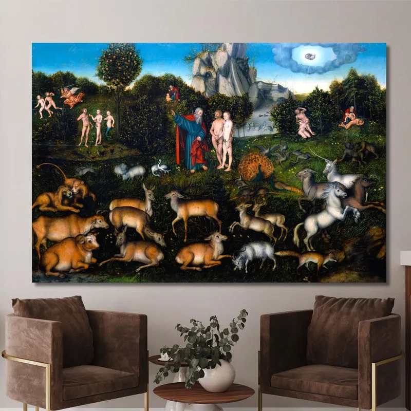 El Jardín Del Edén Lucas Cranach the Elder