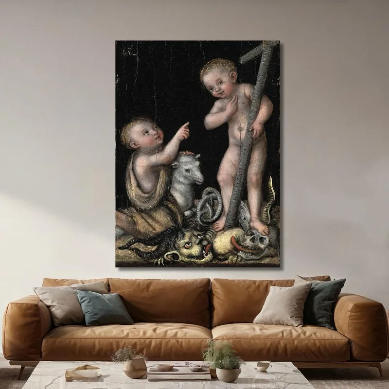 L'Enfant Jésus Et Saint Jean-Baptiste Lucas Cranach the Elder