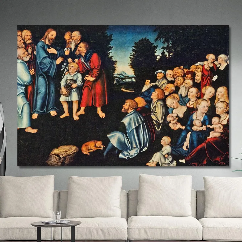 Le Miracle Des Cinq Pains Et Des Deux Poissons Lucas Cranach the Elder