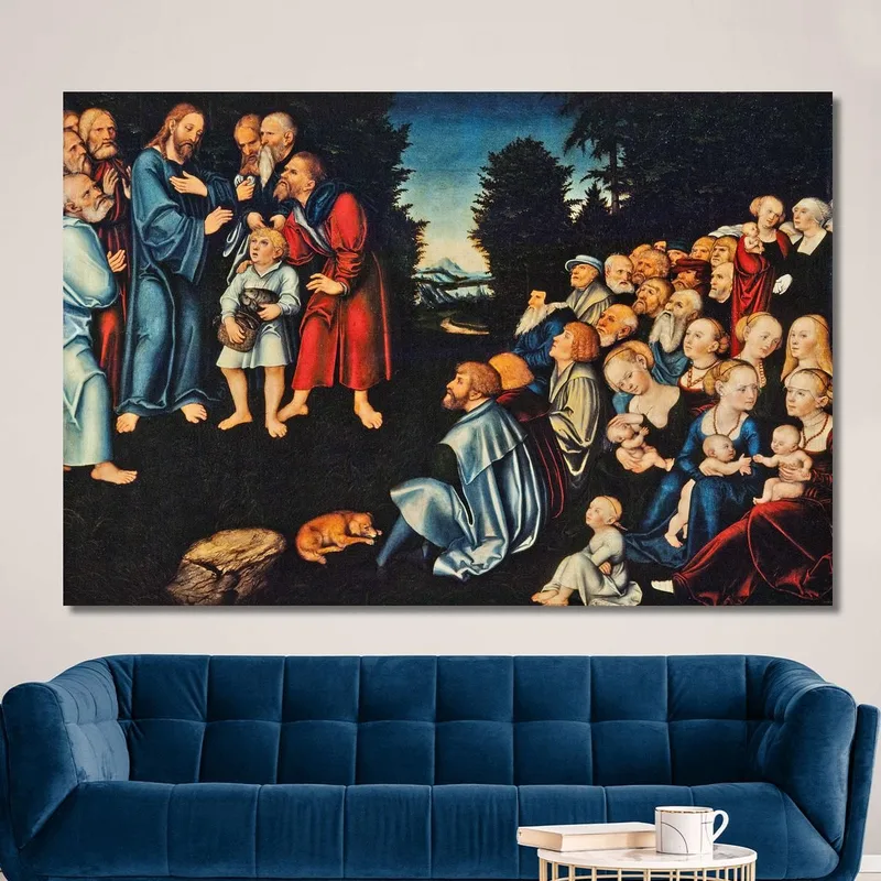 Le Miracle Des Cinq Pains Et Des Deux Poissons Lucas Cranach the Elder