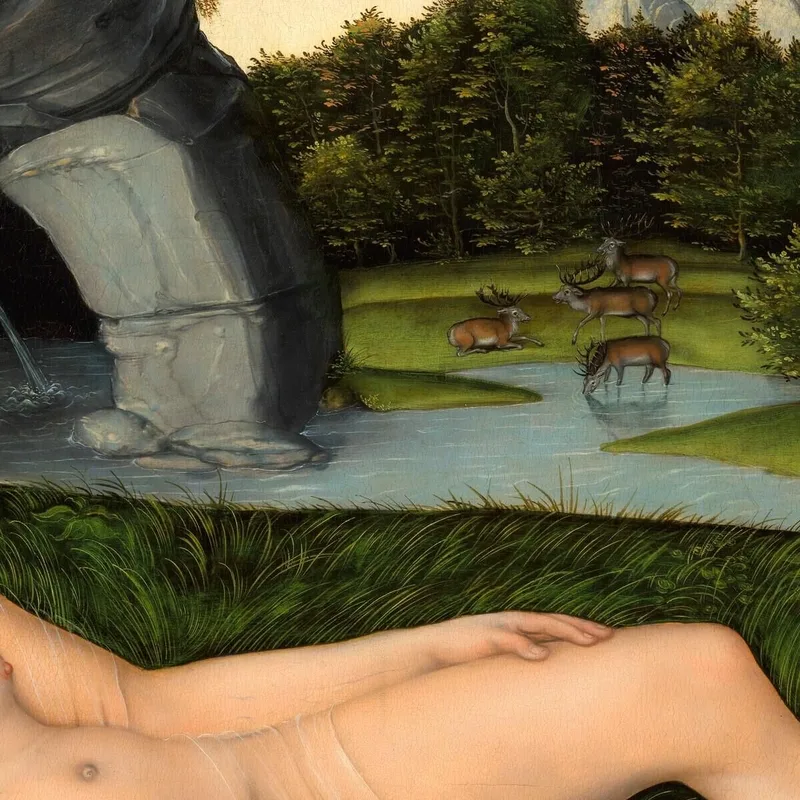 La Ninfa De La Fuente Lucas Cranach the Elder