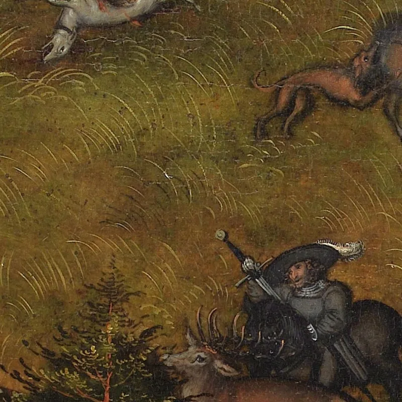 La Chasse Au Cerf De L'Électeur Frédéric Le Sage 1463-1525 De Saxe Lucas Cranach the Elder