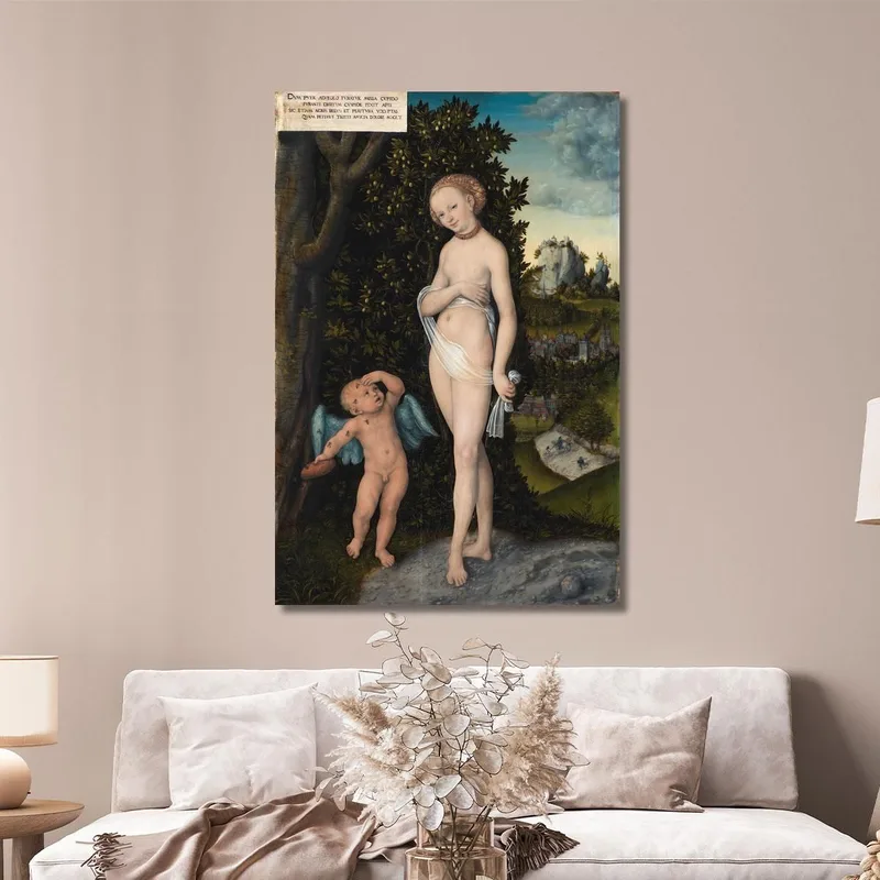 Vénus Avec Cupidon Volant Du Miel Lucas Cranach the Elder