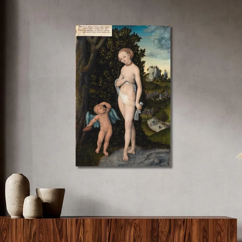 Vénus Avec Cupidon Volant Du Miel Lucas Cranach the Elder