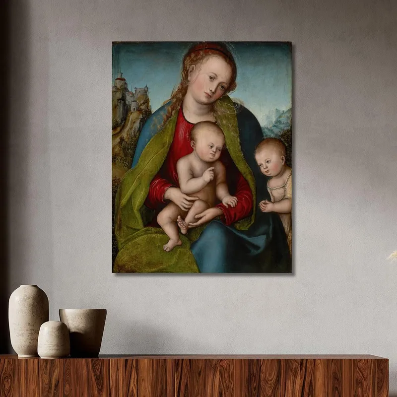 Vierge Marie Avec L'Enfant Et Saint Jean-Baptiste Lucas Cranach the Elder