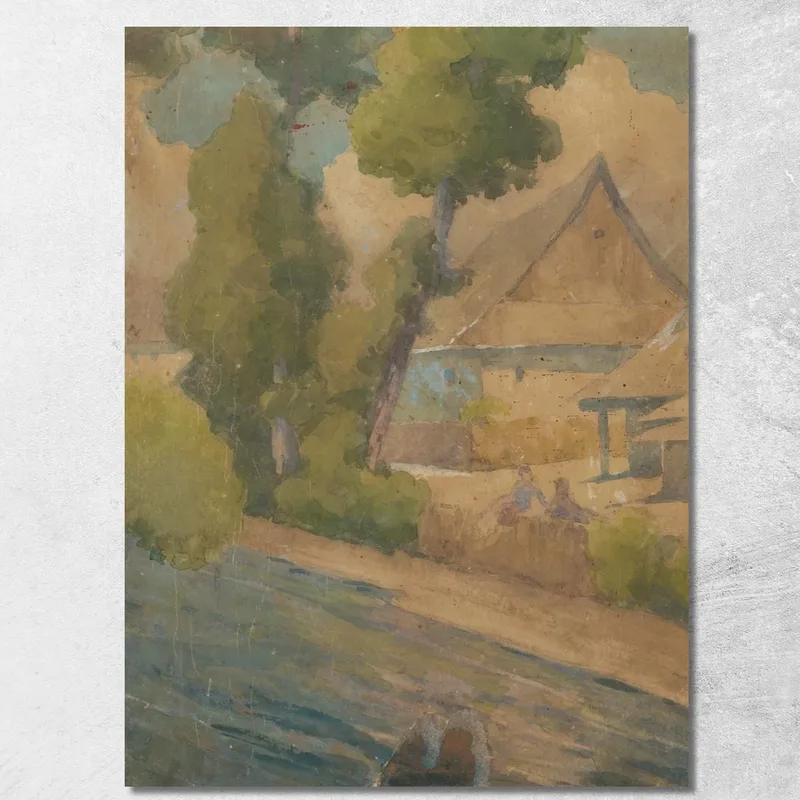 Am Wasser Ľudovít Čordák drucken auf leinwand