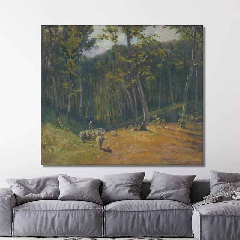 Foresta Con Pecore Ľudovít Čordák