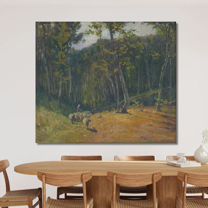 Foresta Con Pecore Ľudovít Čordák