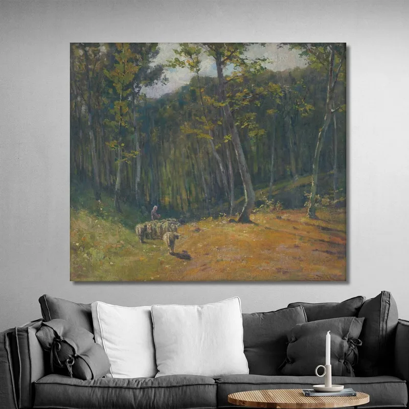 Foresta Con Pecore Ľudovít Čordák