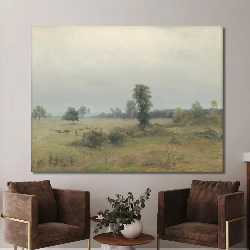 Paisaje Con Vacas Pastando Ľudovít Čordák