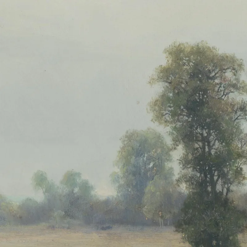 Paisaje Con Vacas Pastando Ľudovít Čordák