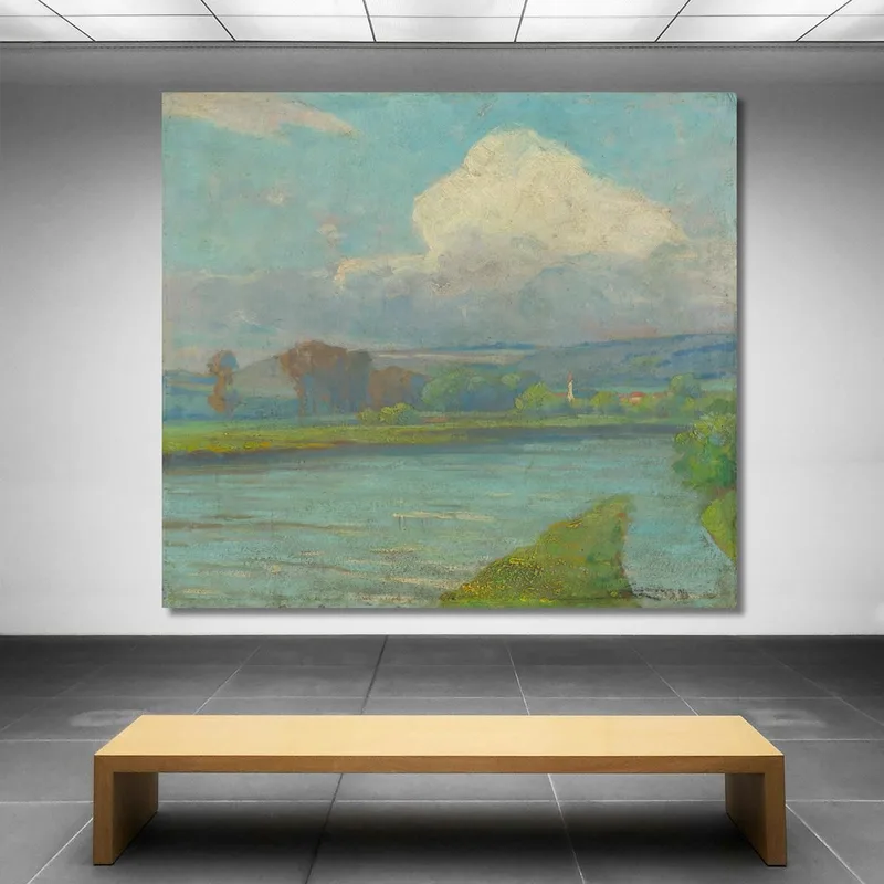 Paesaggio Con Fiume Ľudovít Čordák