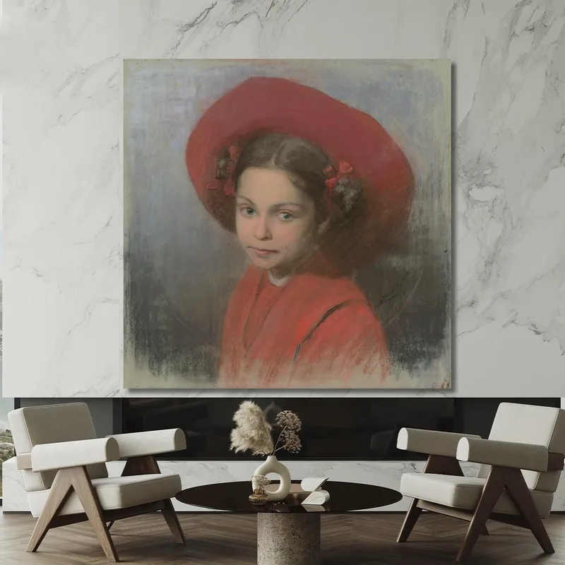 Retrato De La Hija Del Artista Georgina Ľudovít Čordák