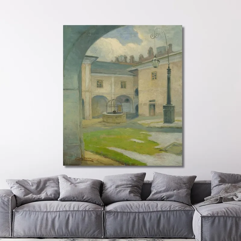 Il Cortile Del Maniero Rinascimentale Di Strážky Ľudovít Čordák