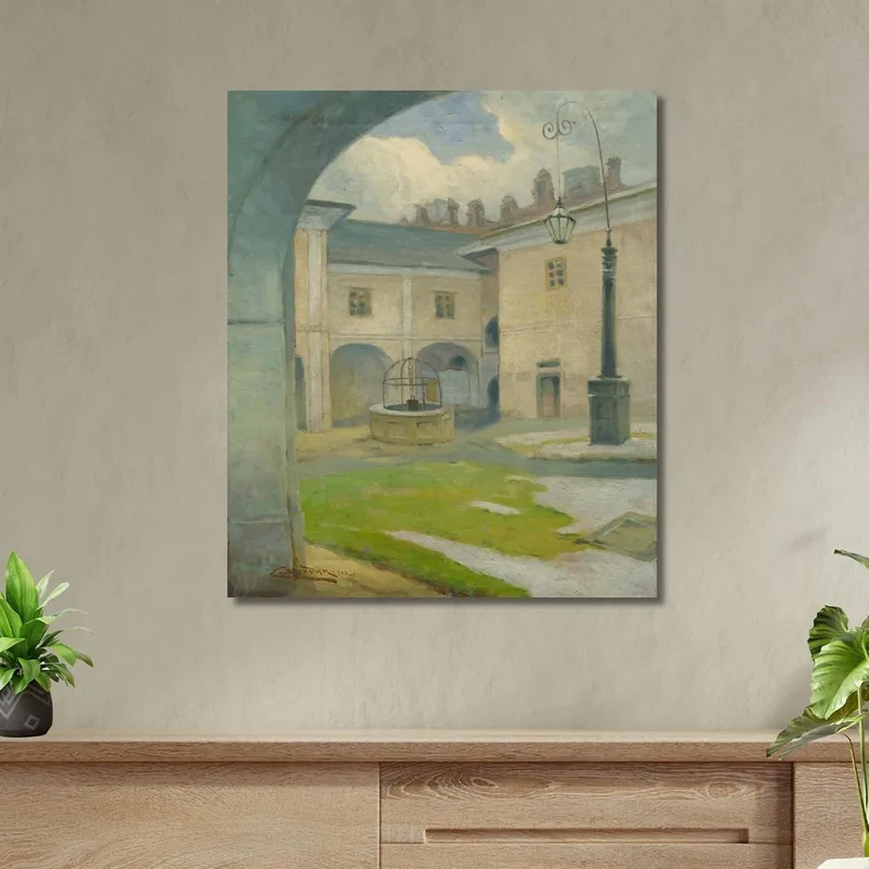 Il Cortile Del Maniero Rinascimentale Di Strážky Ľudovít Čordák