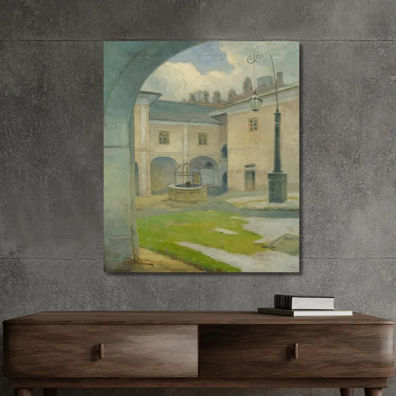 Il Cortile Del Maniero Rinascimentale Di Strážky Ľudovít Čordák