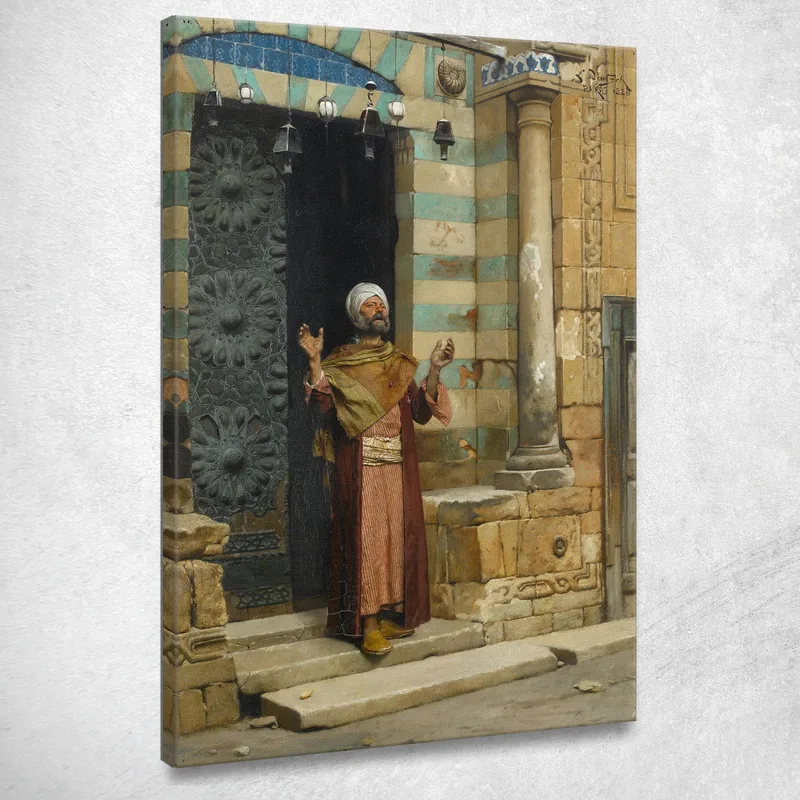 Alla Porta Della Moschea Ludwig Deutsch quadro stampa su tela