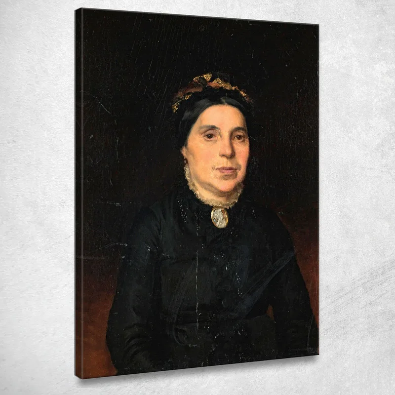 Ritratto Della Moglie Di Ignaz Deutsch Ludwig Deutsch quadro stampa su tela