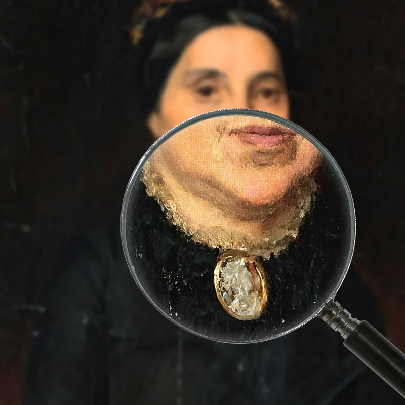 Portrait Of Ignaz Deutsch S Wife Ludwig Deutsch