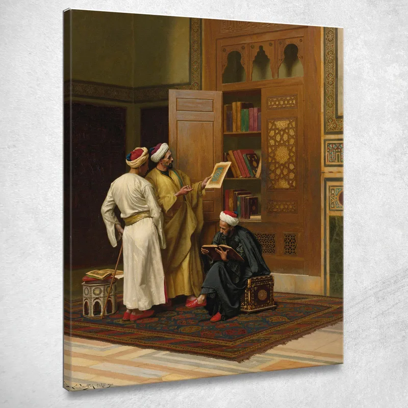The Scholars Ludwig Deutsch canvas print