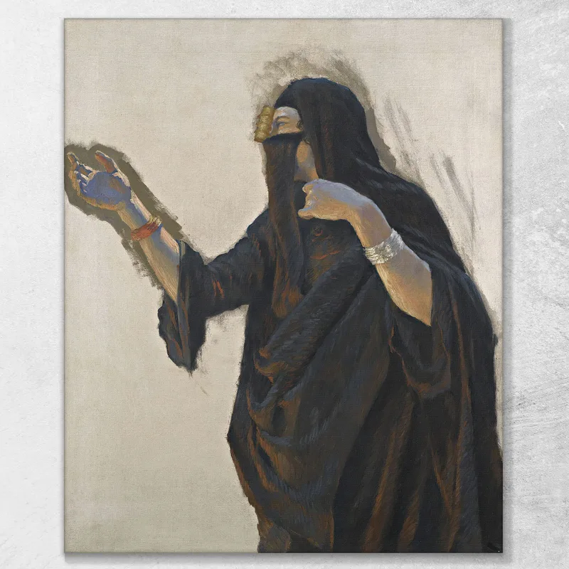 Verschleierte Dame Ludwig Deutsch