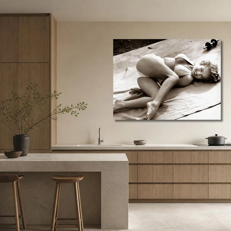 Lienzo artistico marilyn monroe en bikini