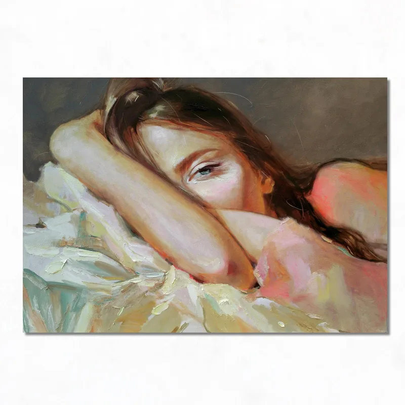 Retrato de mujer cuadro moderno